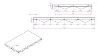 Flachplane grau zu MPA 190, Pongratz, inkl. Gummischnur - B&B Shop - 2000 Stockerau