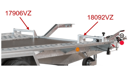 verzinkter Radstopper Links oder rechts L-AT 350-470, Autotransport, Pongratz-B&B Shop - 2000 Stockerau