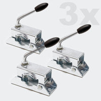 Komplettset, Anhänger Set 10-tlg. Stützrad Klemmhalter Stützen Unterlegkeile 150kg