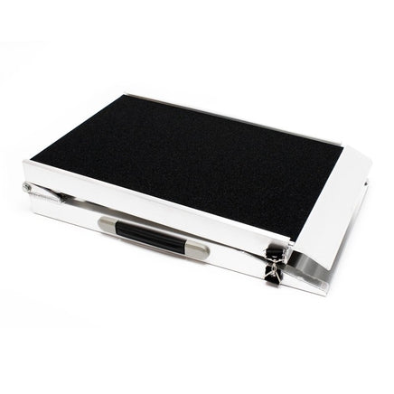 Hunderampe Tierrampe Auto, Kofferraumrampe, faltbar Aluminium rutschfest 122x38cm 115kg, ALU-B&B Shop - 2000 Stockerau