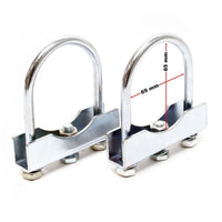 Komplett-SET Anhänger Stützrad bis 150kg inkl. Klemmhalter & Schellen 70mm Rohrdeichsel,-B&B Shop - 2000 Stockerau