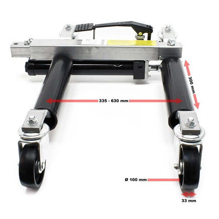 PKW Rangierhilfe 2x Wagenheber (1Paar) hydraulisch je 680KG Tragkraft bis 30cm Rangierhilfe-B&B Shop - 2000 Stockerau