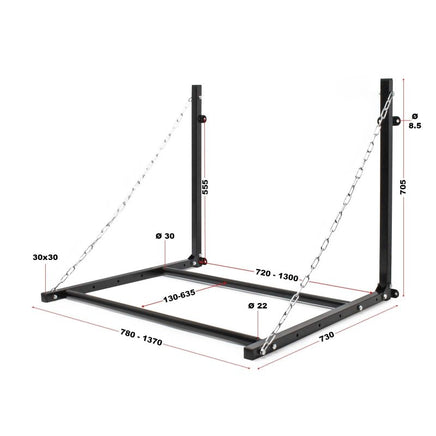 Reifen Wandhalter, klappbar, justierbar für 4 Reifen, Reifenhalter Reifenständer Reifenregal Felgenbaum-B&B Shop - 2000 Stockerau